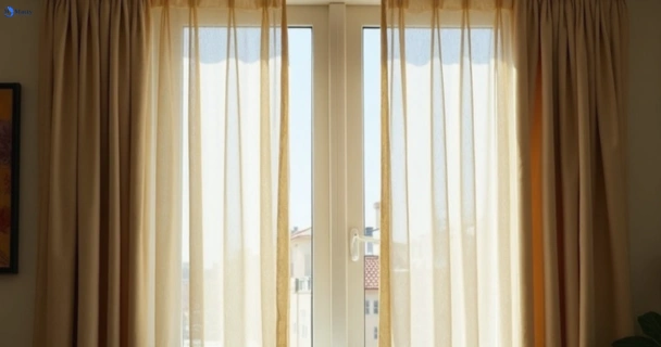 Dull dusty drapes in sunnybank before professional cleaning